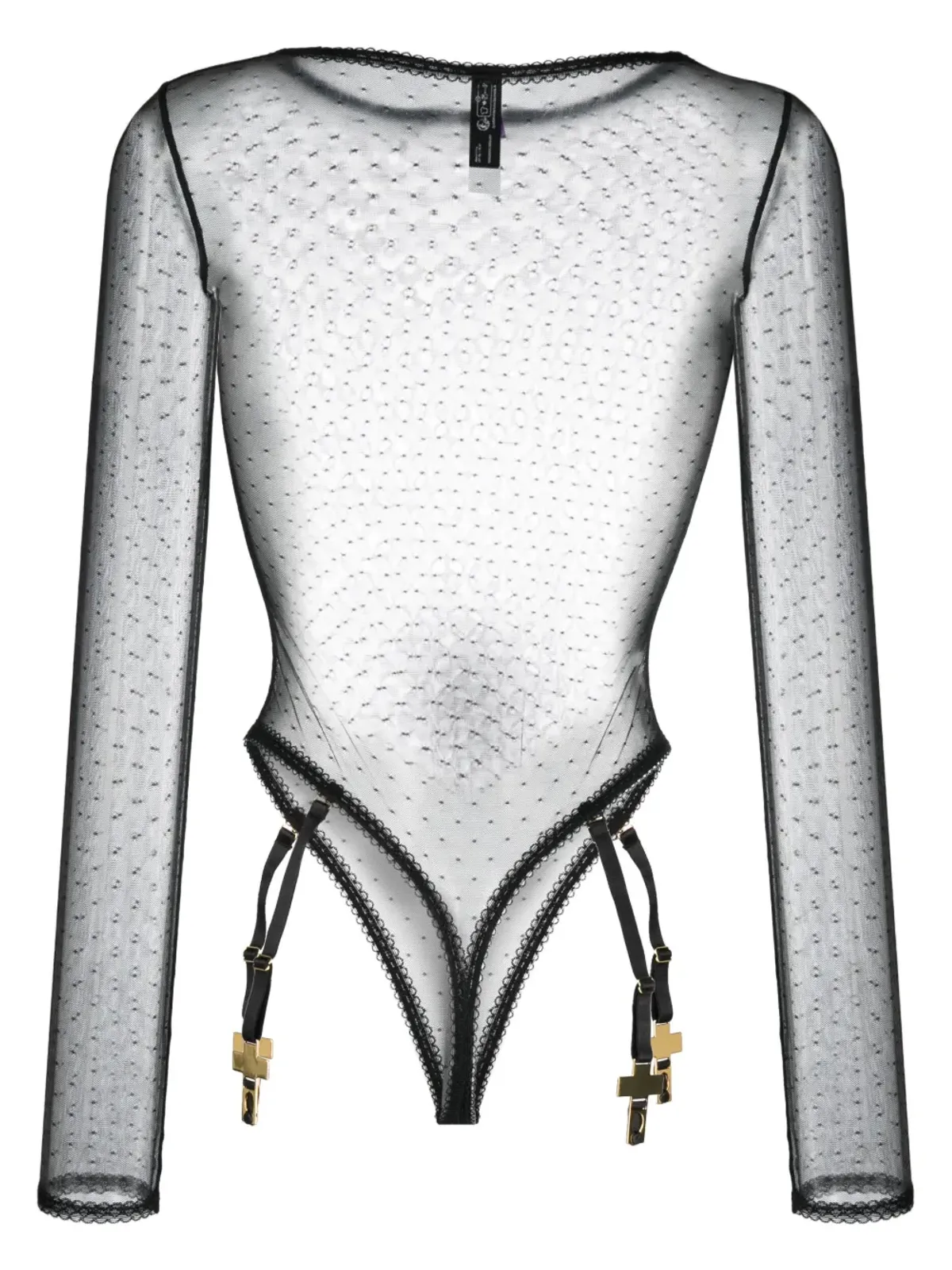 Maison Close Inspiration Divine mesh body - Black - 画像2