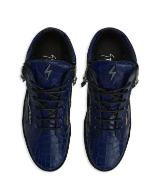 Giuseppe Zanotti クリス クロコダイルエフェクト ミッドトップ スニーカー - サムネイル4