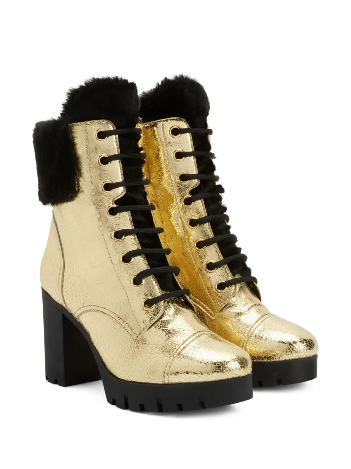 Giuseppe Zanotti Moyra 90mm メタリックエフェクト ブーツ - 画像2