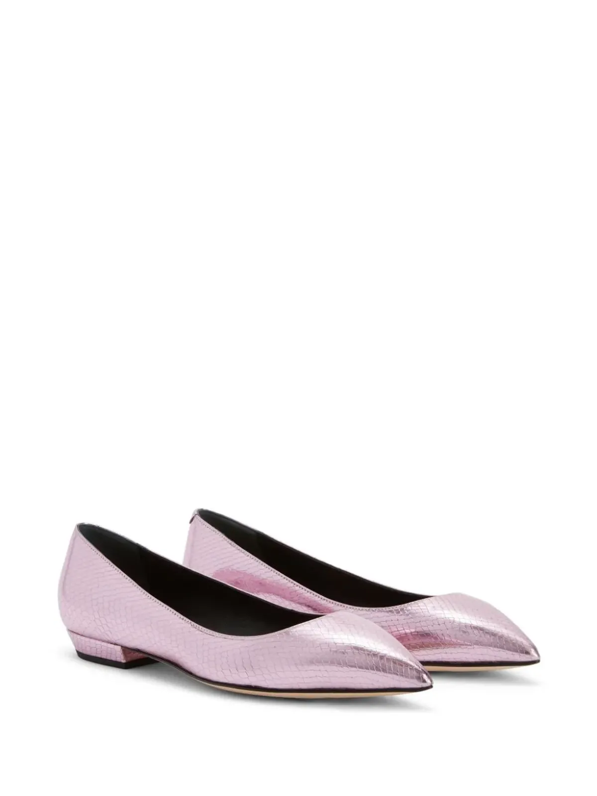 Giuseppe Zanotti Dhalia レザー バレエシューズ - 画像2