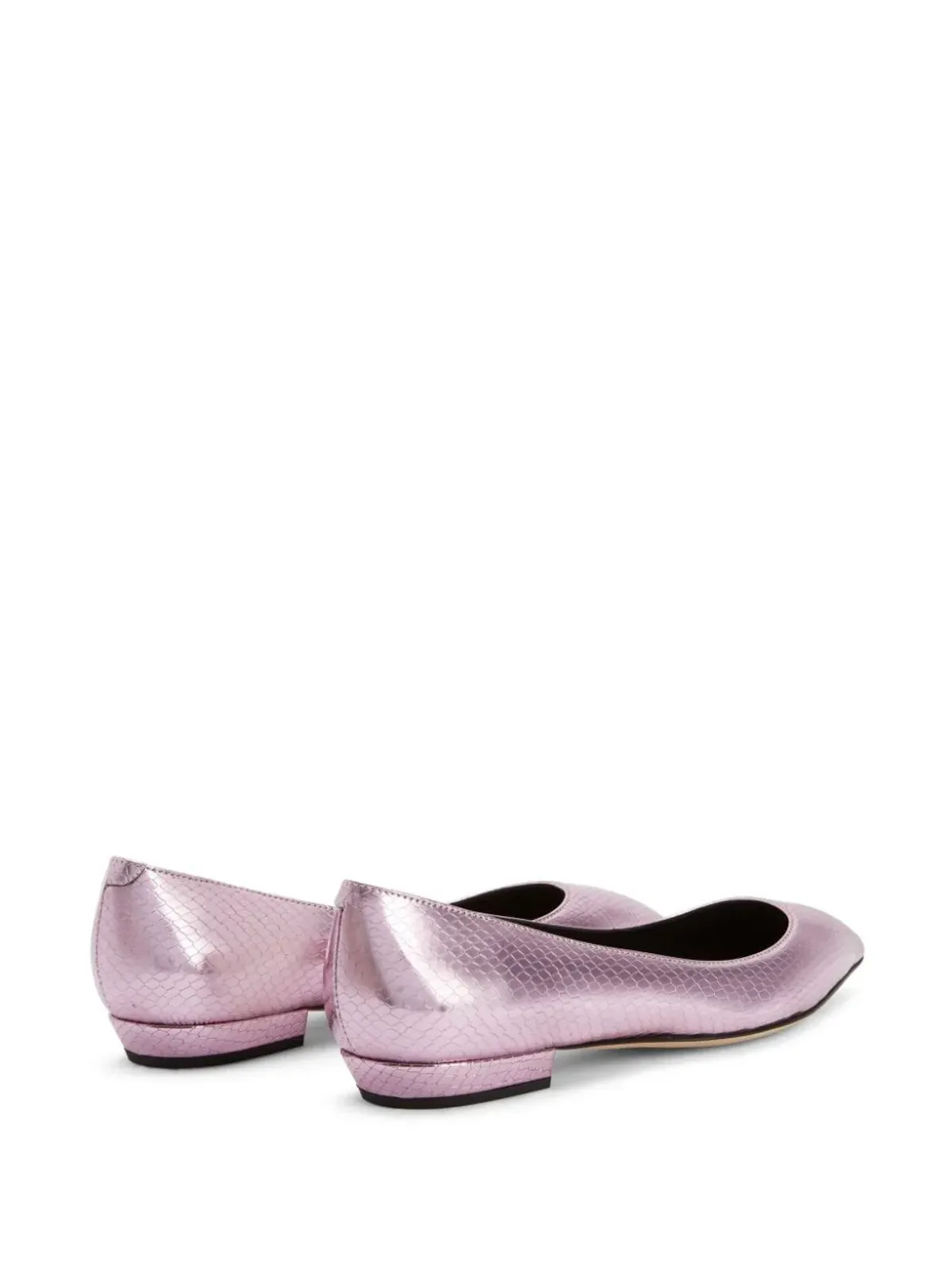 Giuseppe Zanotti Dhalia レザー バレエシューズ - 画像3