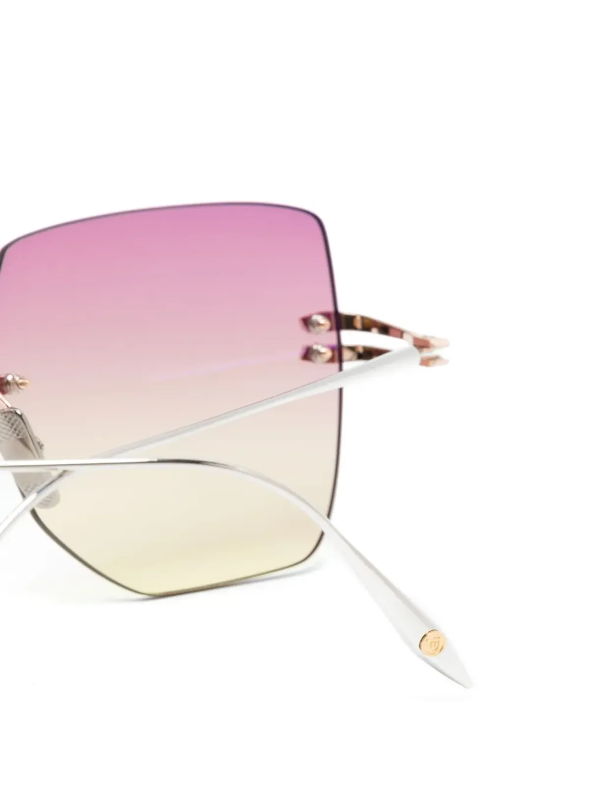 Dita Eyewear Embra Titanium リムレス サングラス - シルバー - 画像3