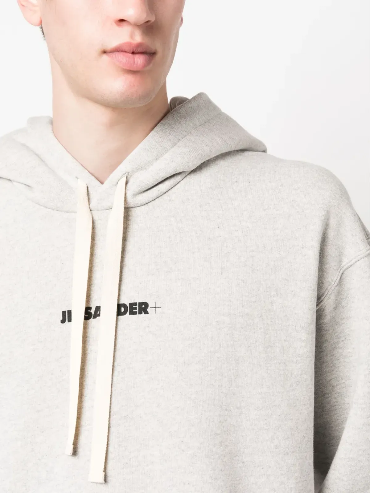 Jil Sander ロゴプリント コットン パーカー - 画像5