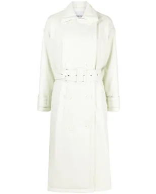 STAND STUDIO Emily double-breasted belted trench coat - Green - サムネイル1