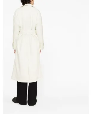 STAND STUDIO Emily double-breasted belted trench coat - Green - サムネイル3