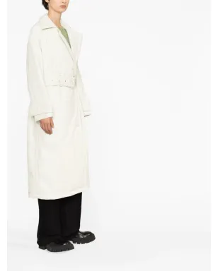STAND STUDIO Emily double-breasted belted trench coat - Green - サムネイル4
