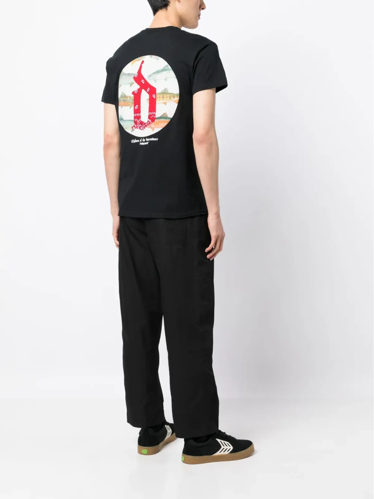 Children Of The Discordance グラフィックプリント コットン Tシャツ - ブラック - 画像2