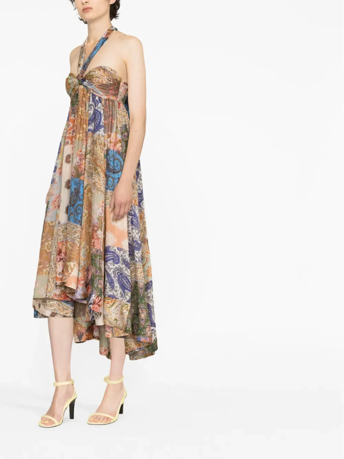 ZIMMERMANN デヴィ ペイズリープリント ホルターネック ドレス - 画像3