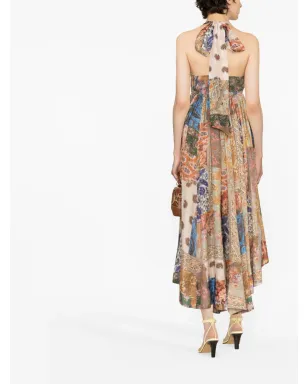 ZIMMERMANN デヴィ ペイズリープリント ホルターネック ドレス - サムネイル4