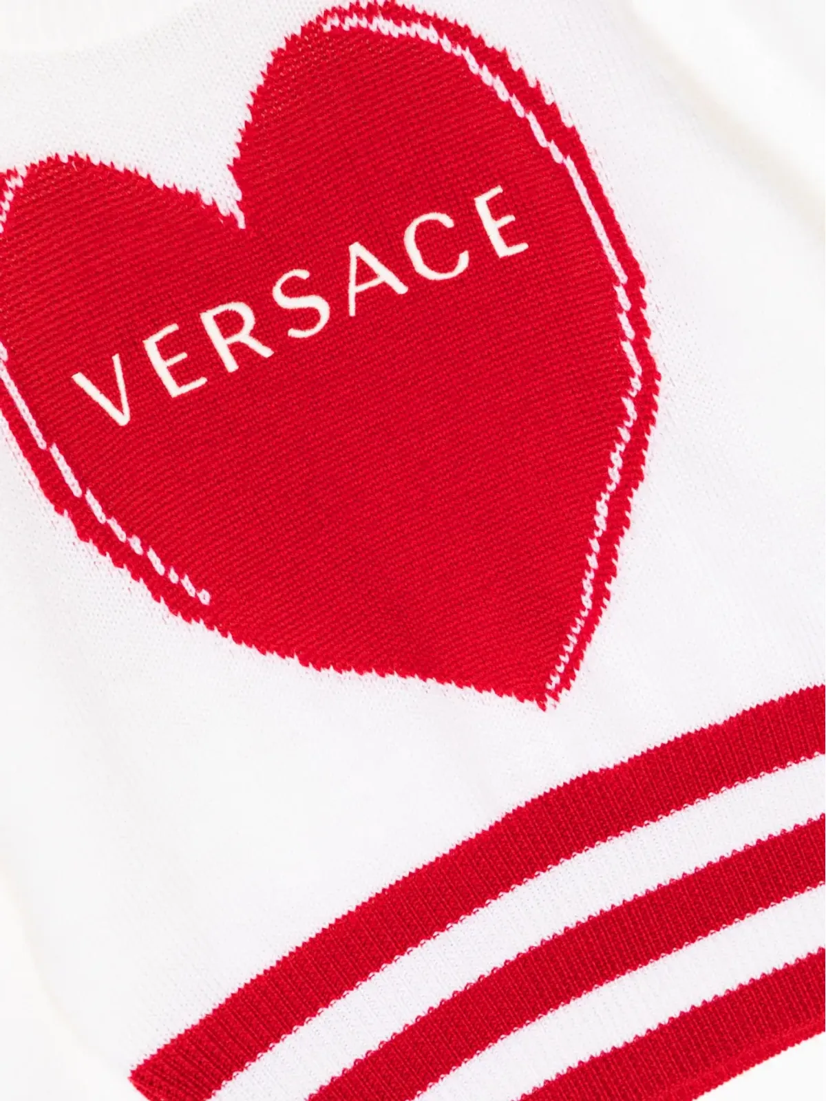 Versace Kids ロゴ刺繍 ウールニット ジャンパー - 画像3