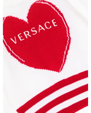 Versace Kids ロゴ刺繍 ウールニット ジャンパー - サムネイル3