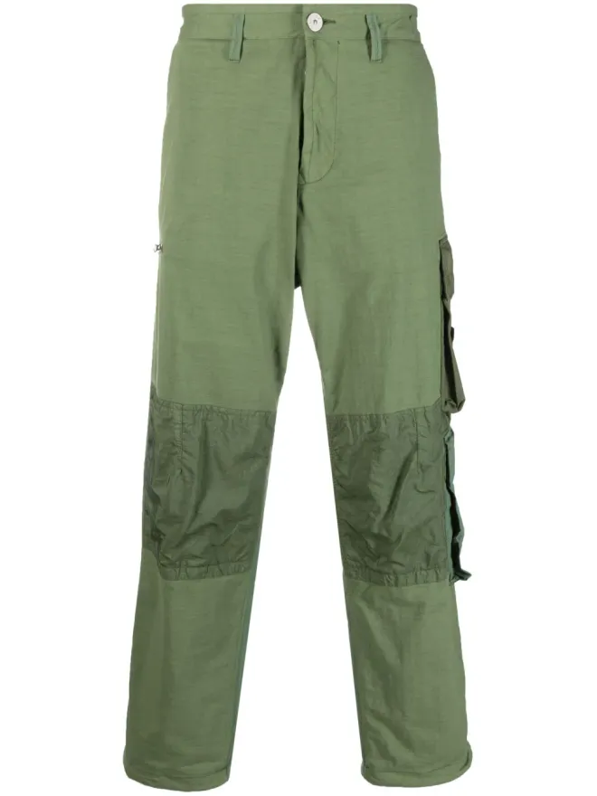 Stone Island Stone Island パネルデザインのストレートレッグカーゴパンツの商品画像