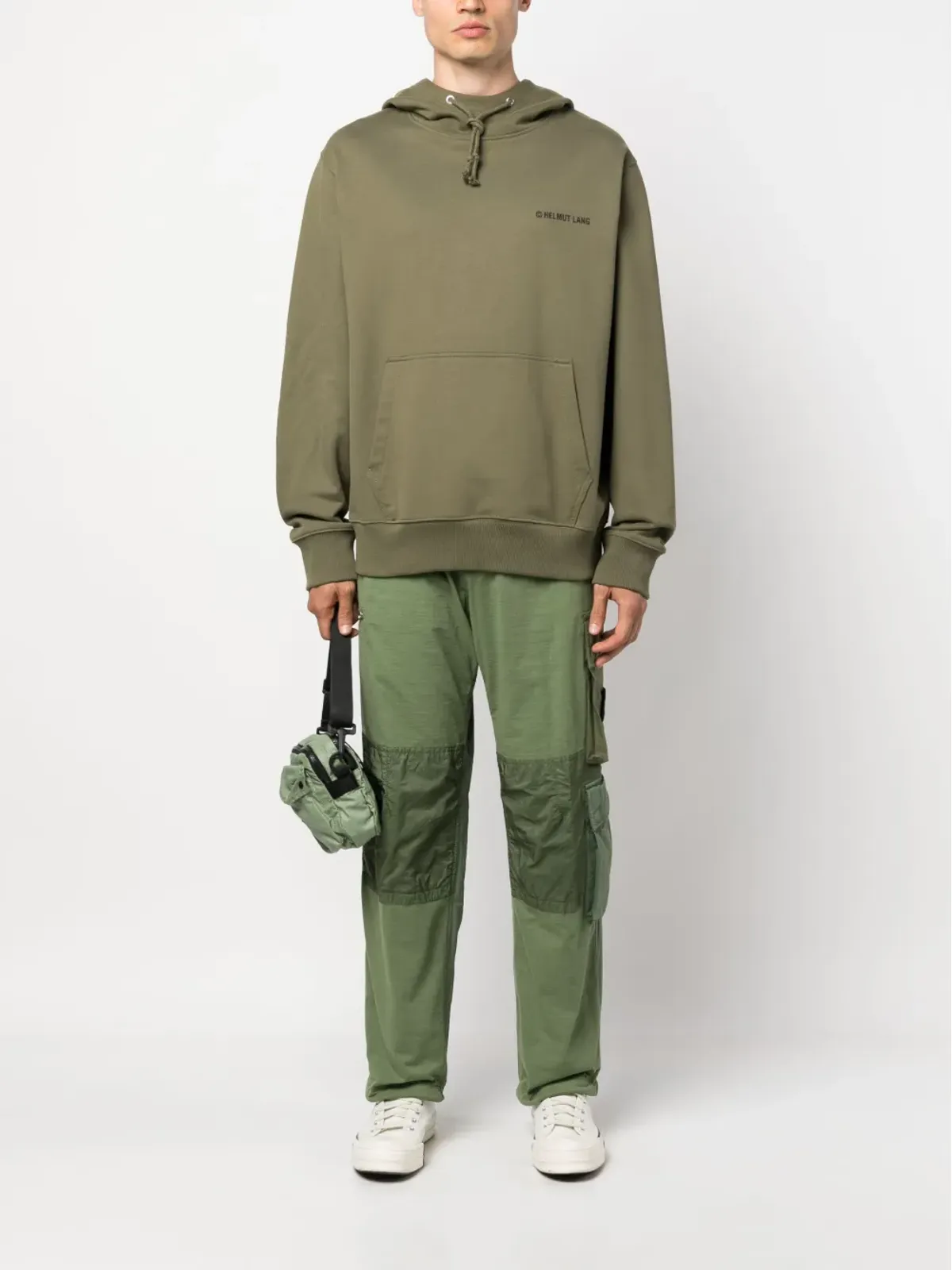 Stone Island パネルデザインのストレートレッグカーゴパンツ - 画像2