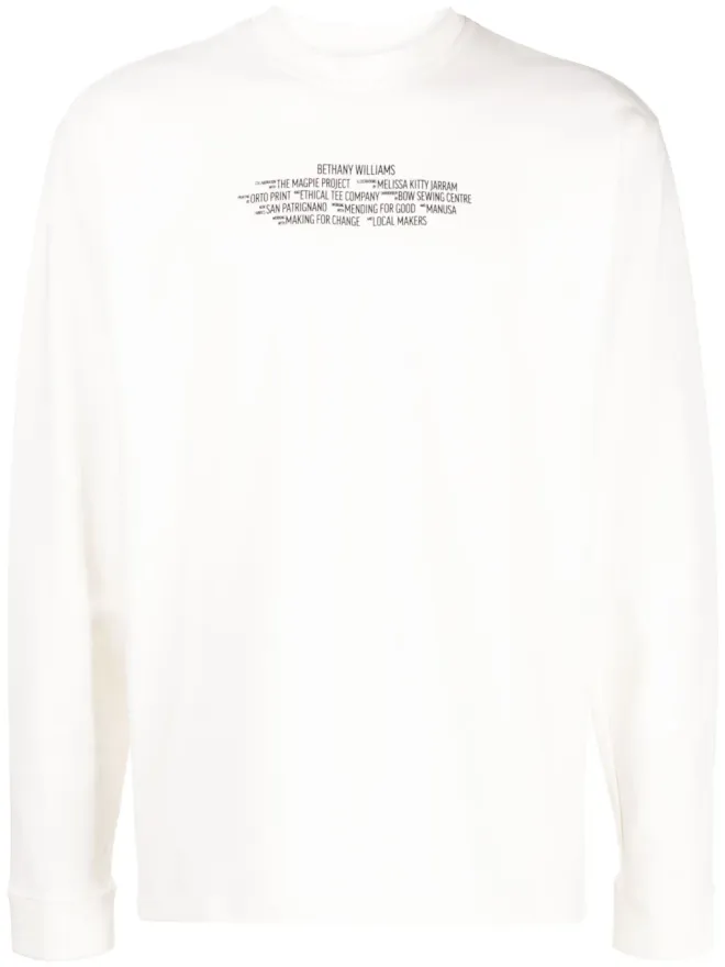 Bethany Williams Bethany Williams ロゴプリント長袖Tシャツの商品画像