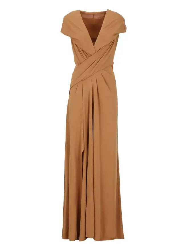 Alberta Ferretti Alberta Ferretti ドレープディテール付きマキシドレスの商品画像