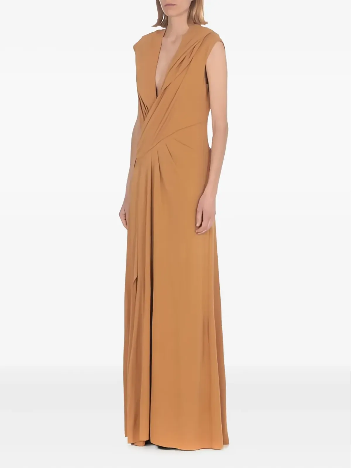 Alberta Ferretti ドレープディテール付きマキシドレス - 画像2