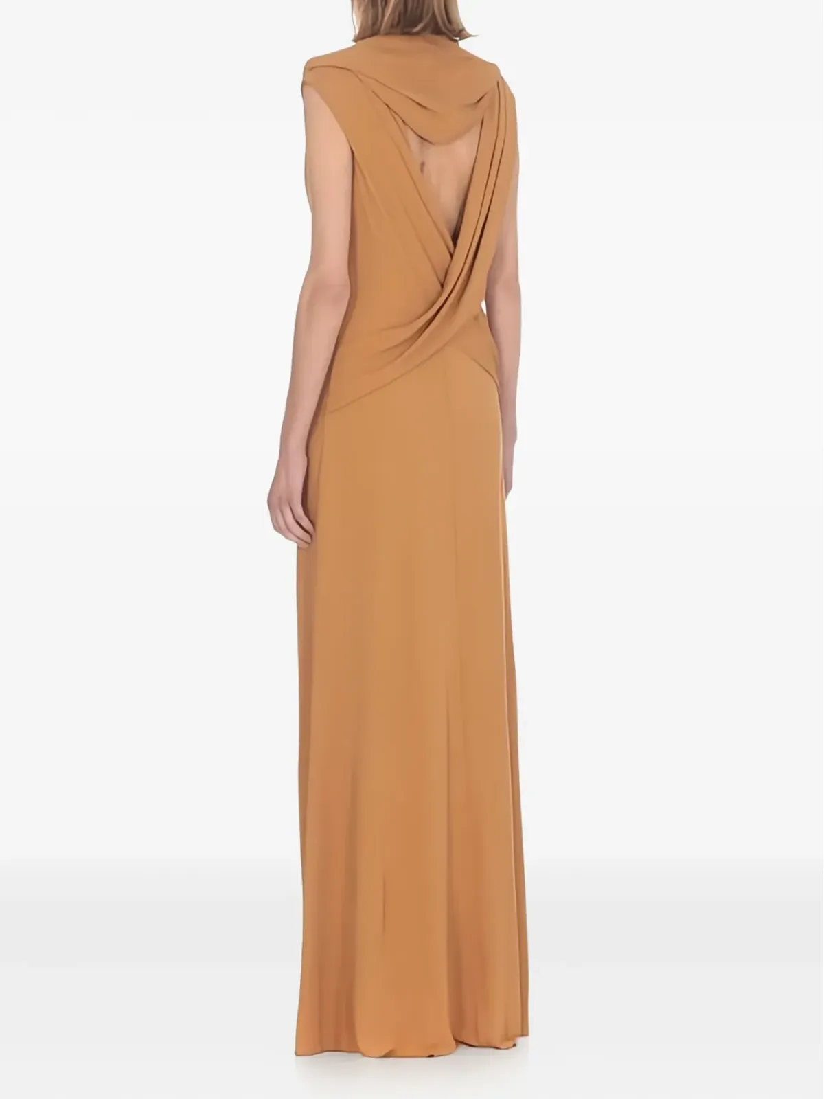 Alberta Ferretti ドレープディテール付きマキシドレス - 画像4