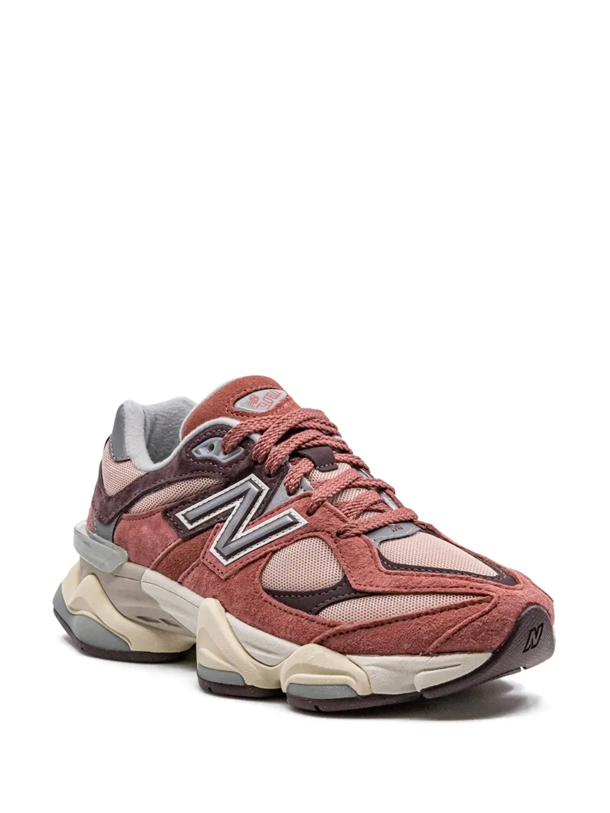New Balance 9060 ミネラルレッド/トリュフ スニーカー - 画像2