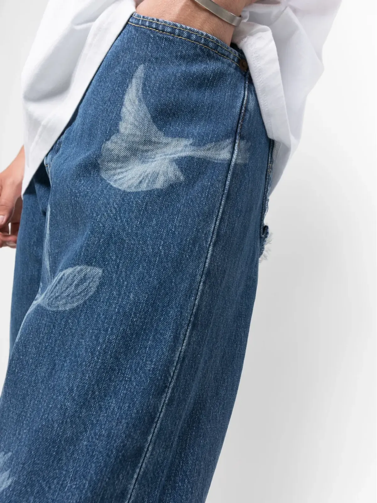 Levi's ロゴパッチ ストレートジーンズ - 画像5