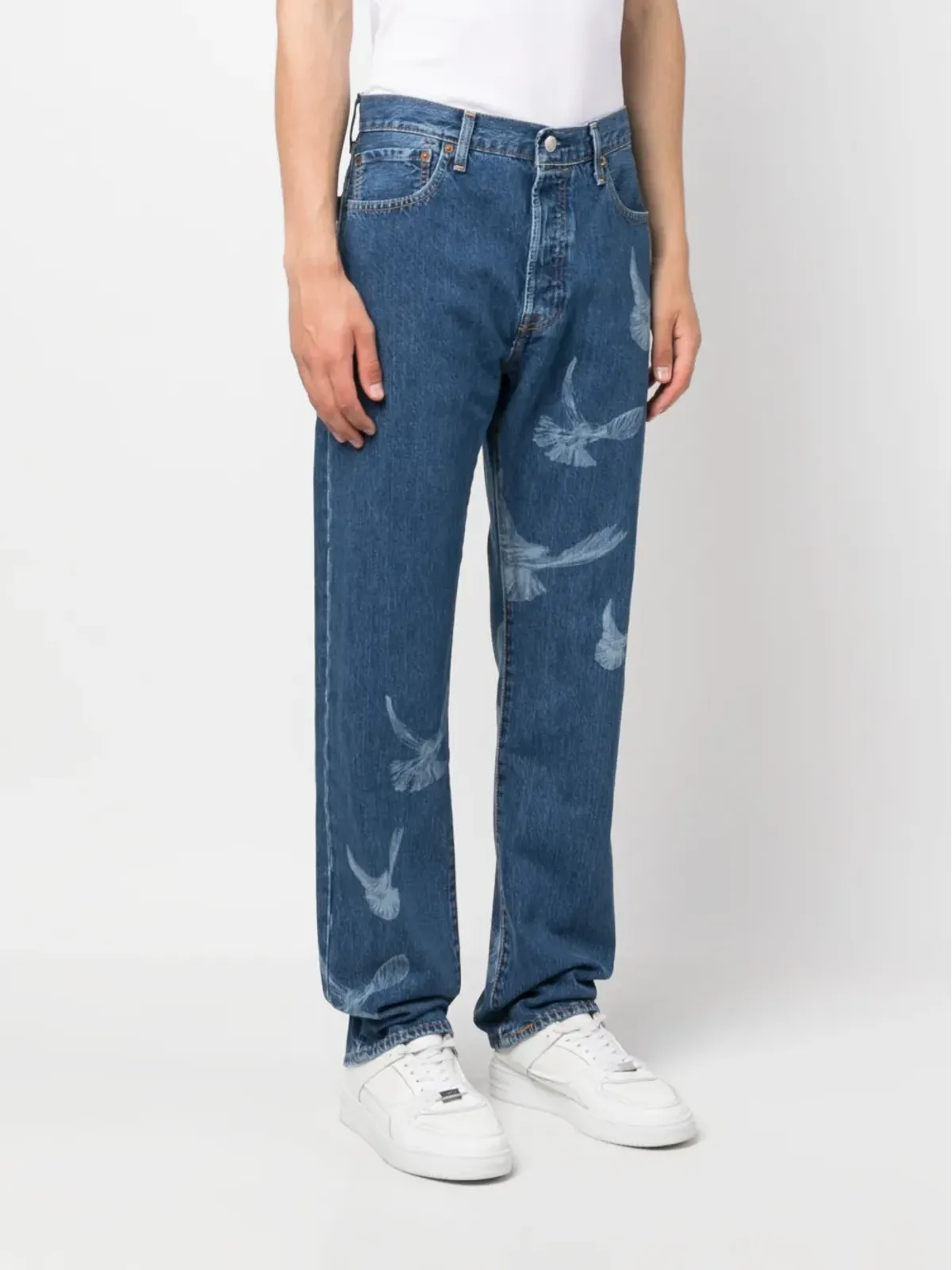 Levi's ロゴパッチ ストレートジーンズ - 画像3