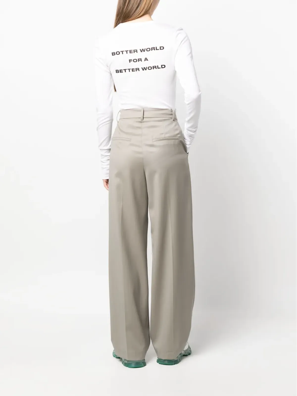 Botter ロングスリーブ ロゴプリント Tシャツ - 画像2