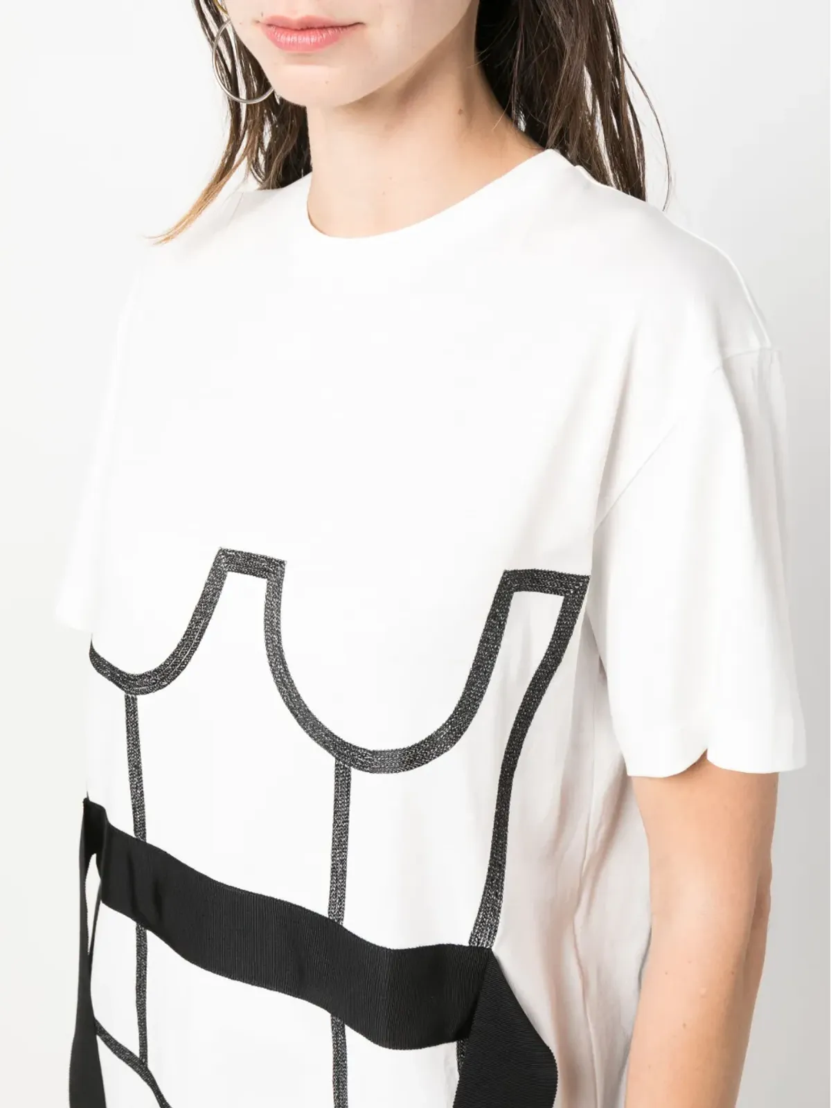 Murmur トロンプ・ロワイユ コルセット風 Tシャツ - 画像5
