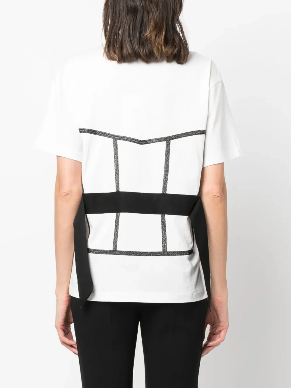 Murmur トロンプ・ロワイユ コルセット風 Tシャツ - 画像4