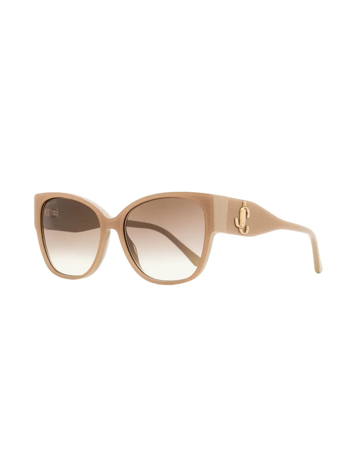 Jimmy Choo Eyewear Shay オーバサイズフレームサングラス - ベージュ - 画像2