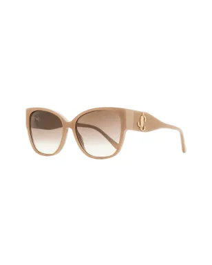 Jimmy Choo Eyewear Shay オーバサイズフレームサングラス - ベージュ - サムネイル2