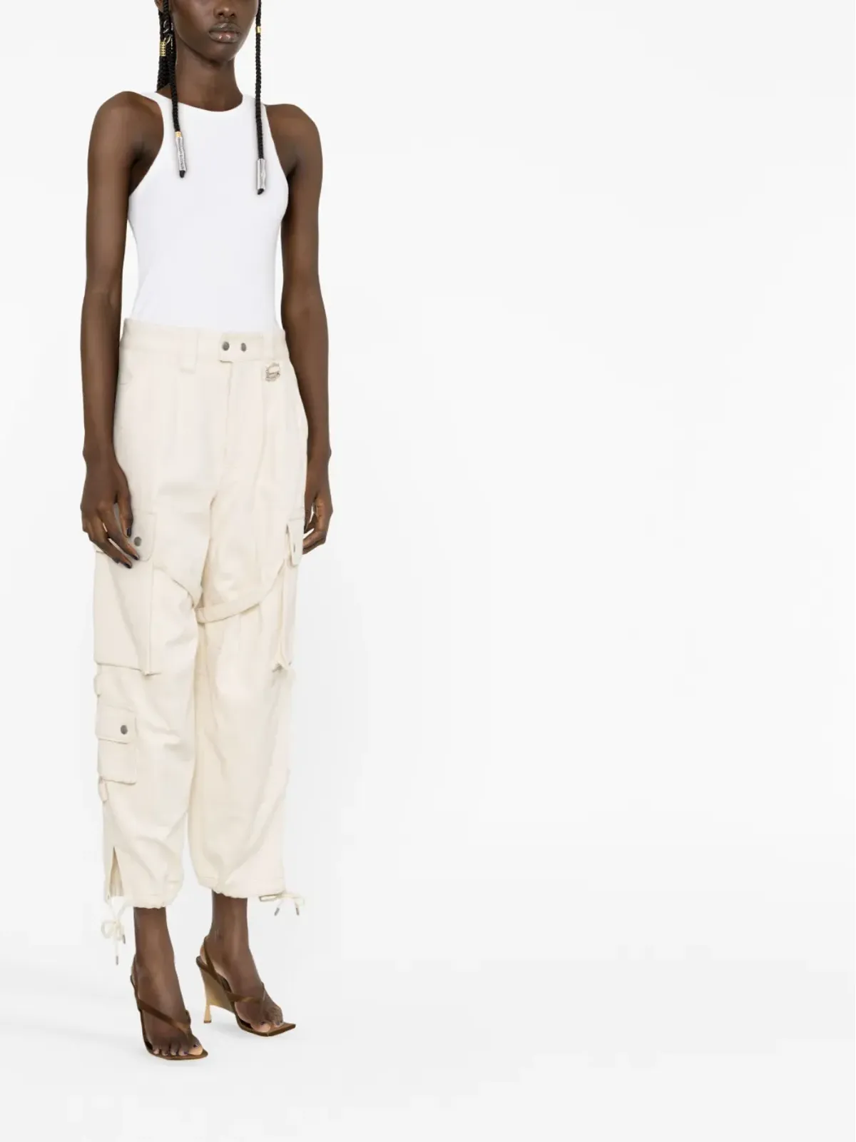 ISABEL MARANT エローレ クロップドカーゴパンツ - 画像4