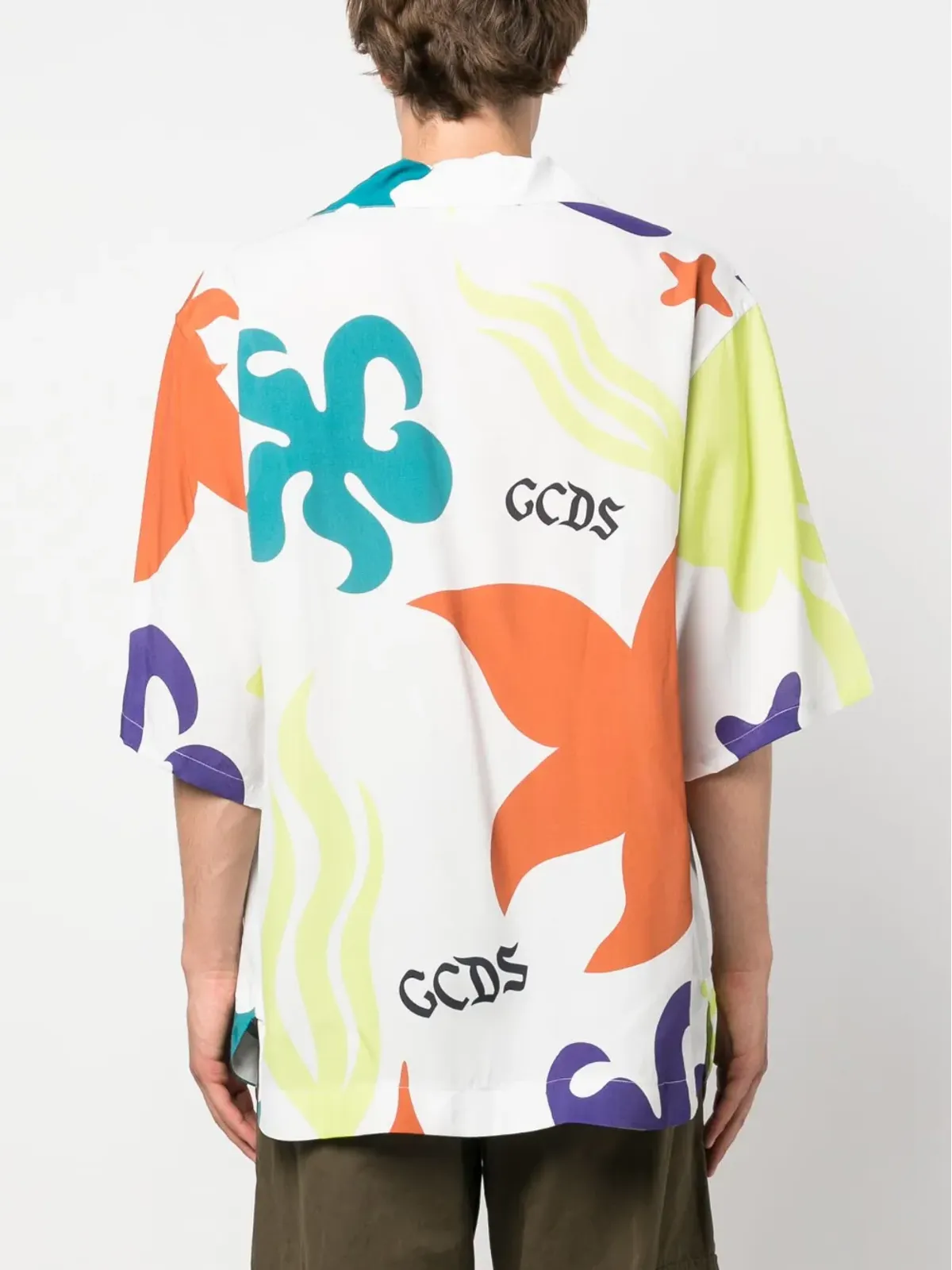 GCDS グラフィックプリント半袖シャツ - White - 画像4