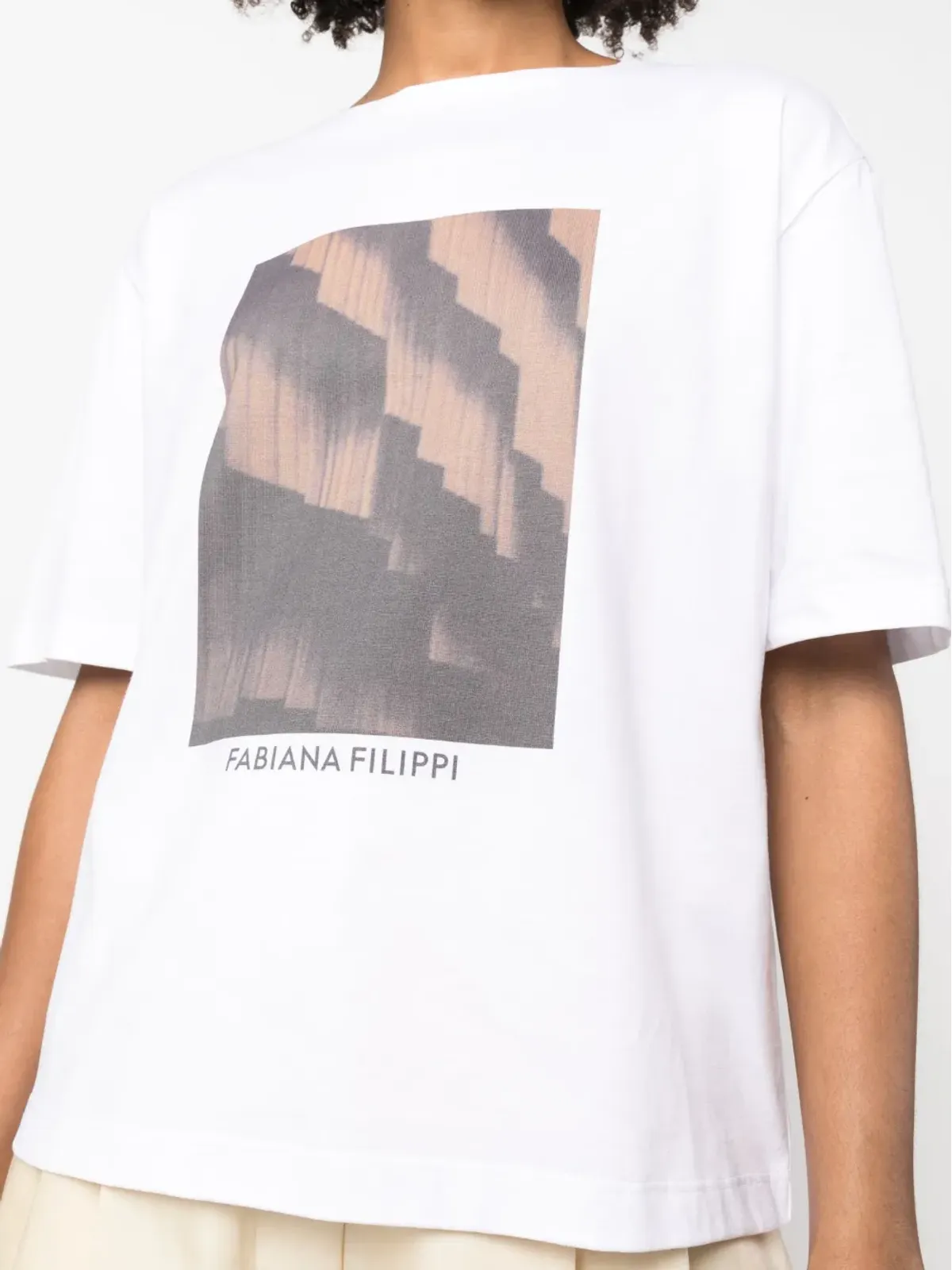 Fabiana Filippi グラフィックプリント コットン Tシャツ - 画像5