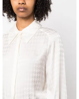 Fabiana Filippi 千鳥格子柄長袖シャツ - Neutrals - サムネイル5