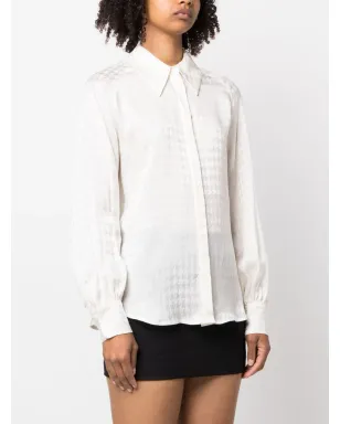 Fabiana Filippi 千鳥格子柄長袖シャツ - Neutrals - サムネイル3