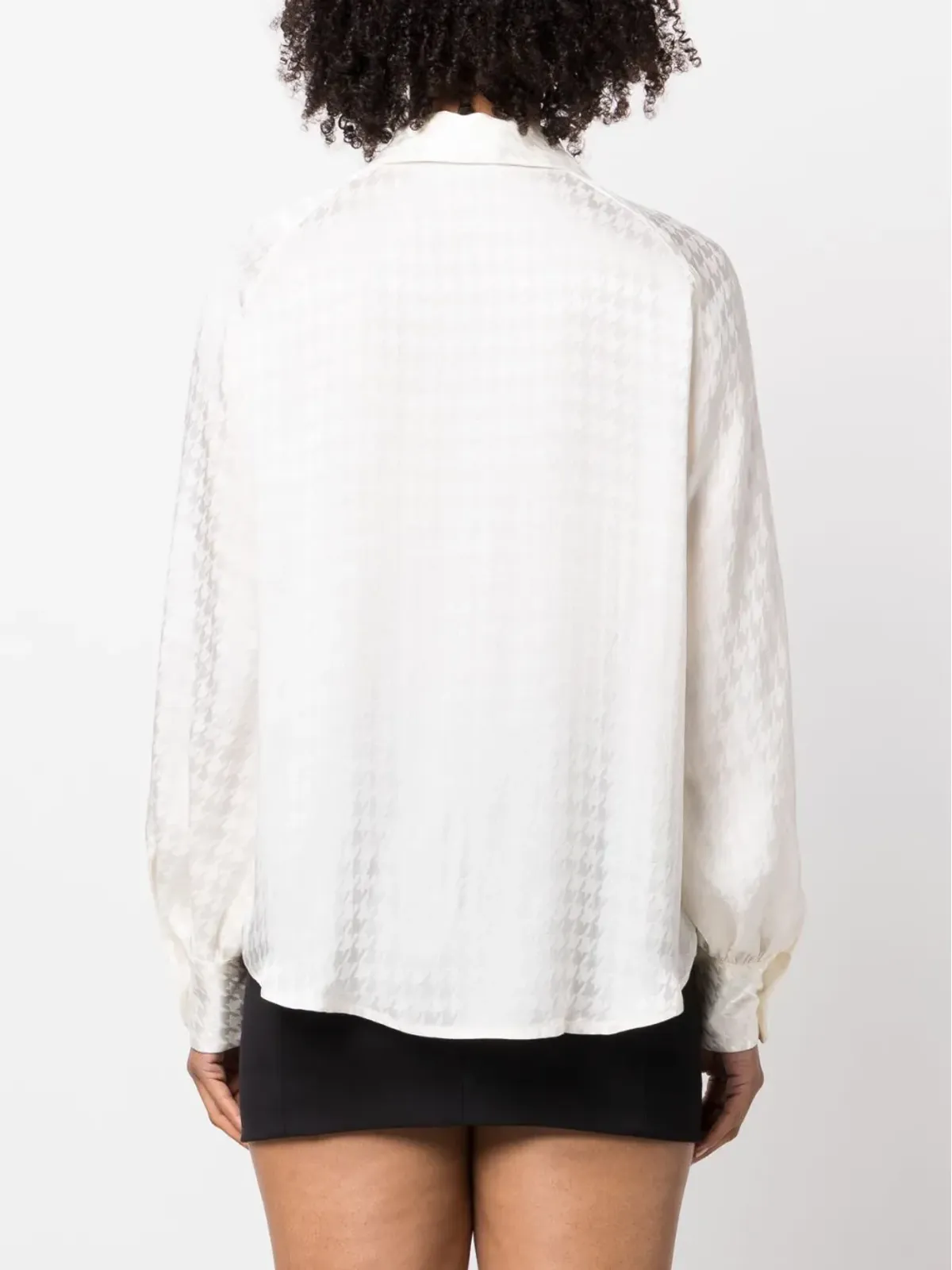Fabiana Filippi 千鳥格子柄長袖シャツ - Neutrals - 画像4
