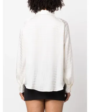 Fabiana Filippi 千鳥格子柄長袖シャツ - Neutrals - サムネイル4