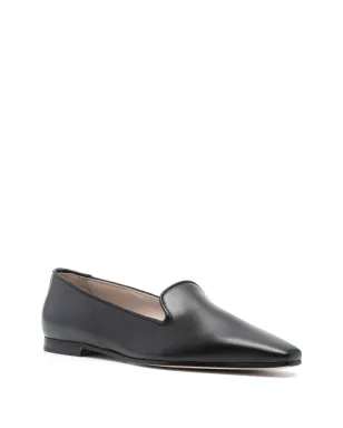 Fabiana Filippi rhinestone-embellished leather loafers - Black - サムネイル2
