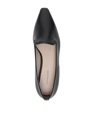 Fabiana Filippi rhinestone-embellished leather loafers - Black - サムネイル4