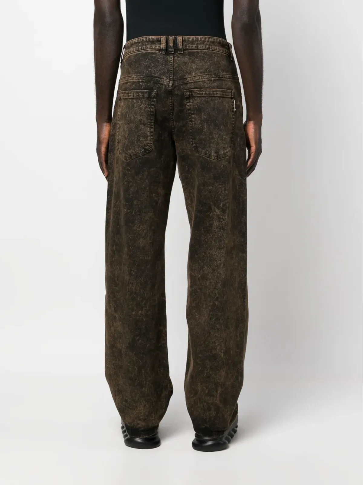 Balmain ダメージ加工デニムジーンズ - ブラック - 画像4