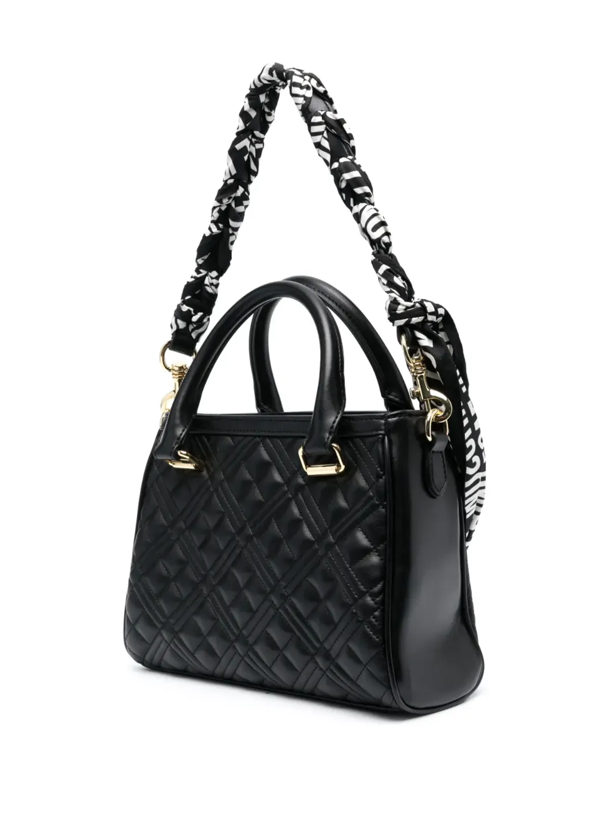Love Moschino ハートパッチキルティング トートバッグ - 画像3