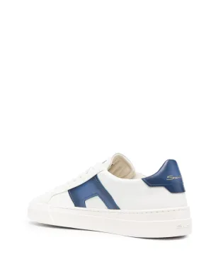 Santoni ダブルバックル ロー・トップ レザースニーカー - サムネイル3