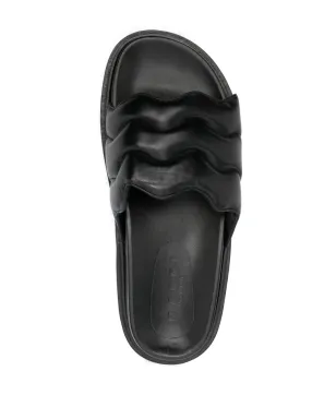 Marni パディッドデザイン ナパレザー スライド - サムネイル4