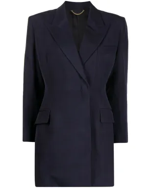 Victoria Beckham クロップド長袖シャツ - ブルー - サムネイル1