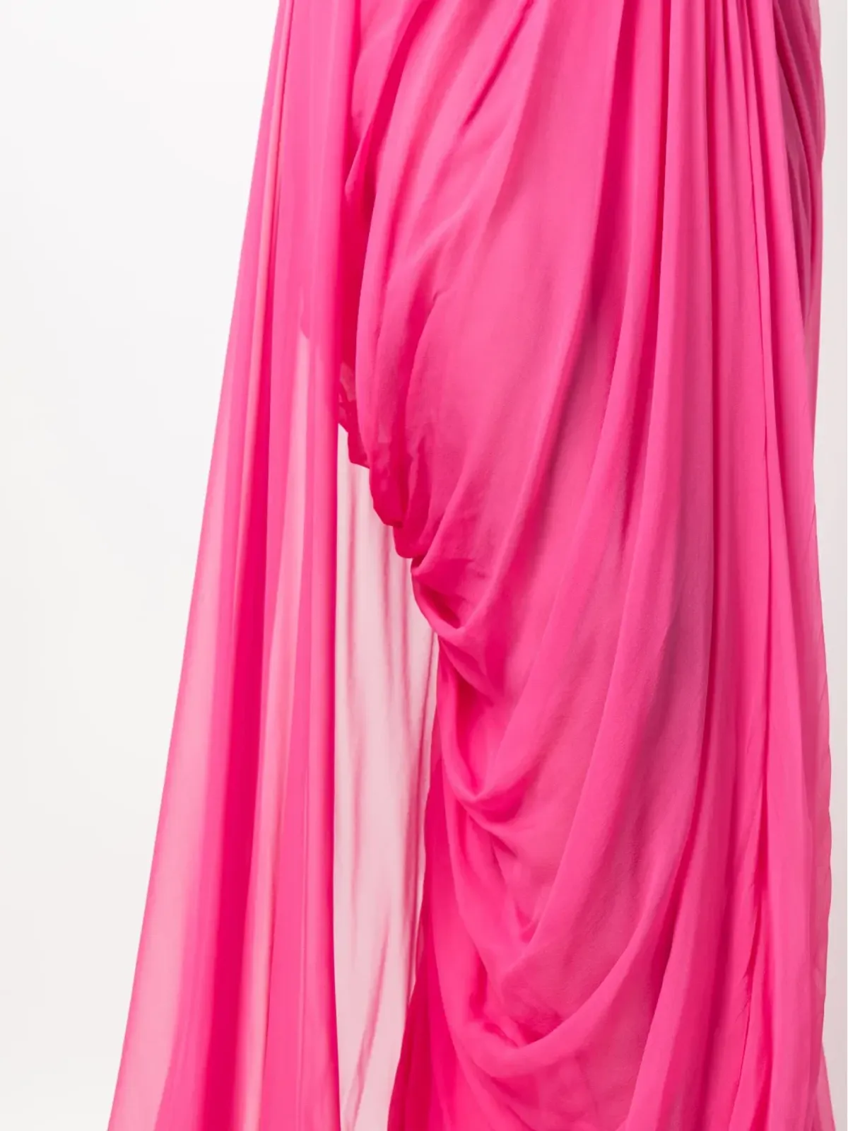 Alberta Ferretti イブニングドレス - ドレープ テュール シルク ピンク - 画像5
