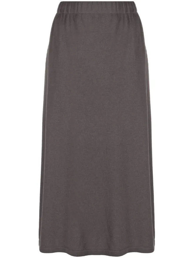 Fabiana Filippi Fabiana Filippi ribbed-knit midi skirt - Greyの商品画像