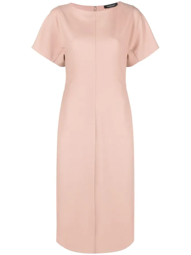 Fabiana Filippi Fabiana Filippi ラウンドネック半袖ドレスの商品画像