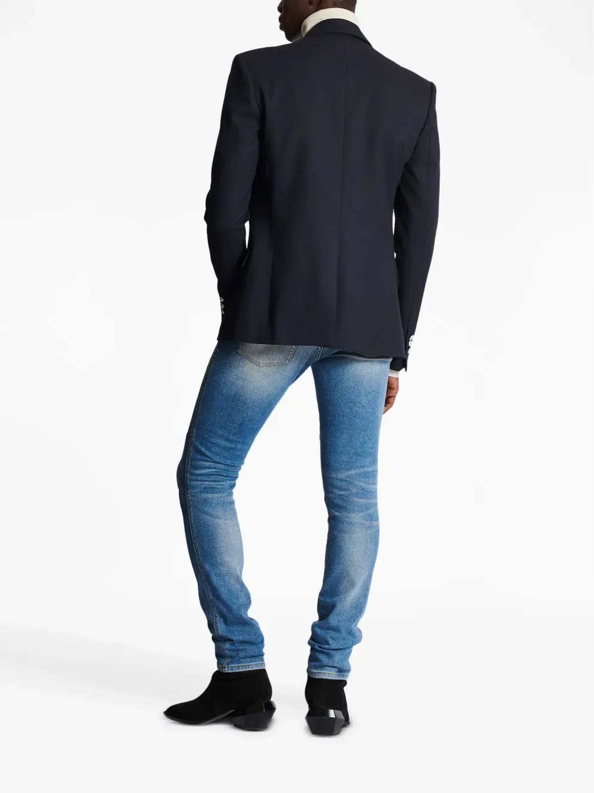 Balmain ボタンディテール ウールブレザー - 画像4