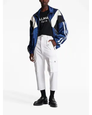 Balmain ロゴプレート カーゴスタイル クロップドパンツ - サムネイル2