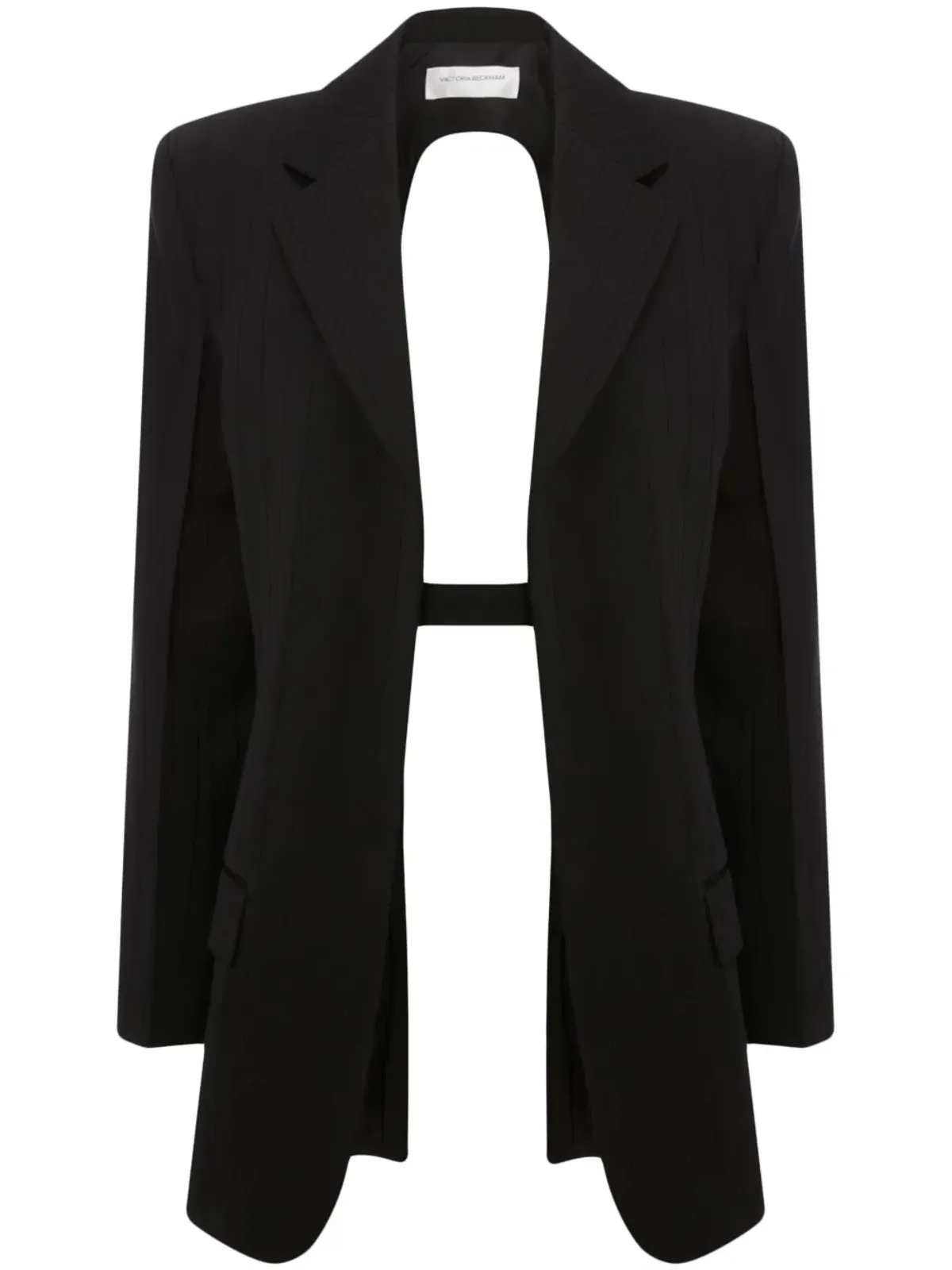 Victoria Beckham オープンバック・シングルブレストブレザー - 画像1