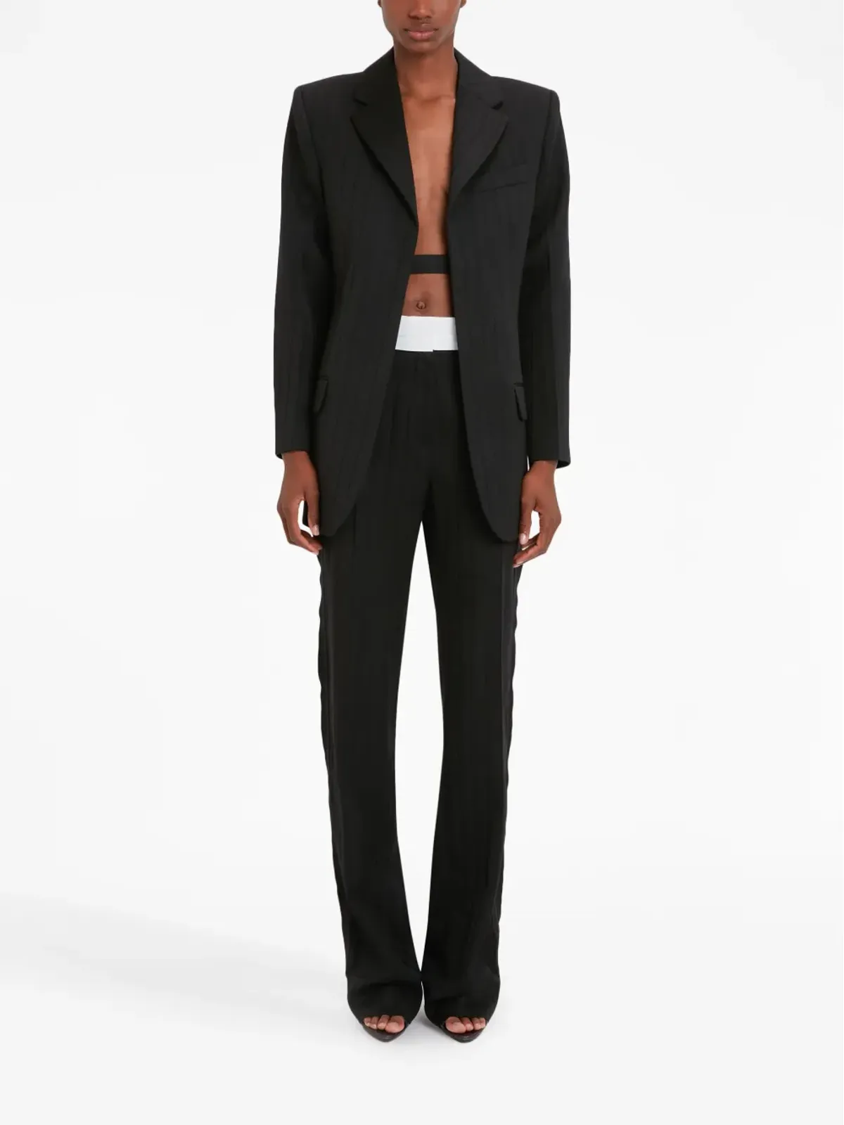 Victoria Beckham オープンバック・シングルブレストブレザー - 画像2